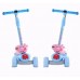 Kids Foldable 3-Wheel Tilt and Turn Kick Scooter with Adjustable Handle, Music Box for Ages 3-8 Years Old - 190-37